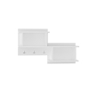Terra Multi Purpose Cabinet Shelf with Hooks - White