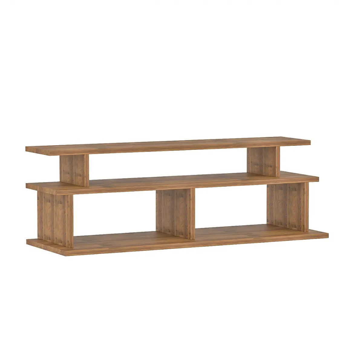 Vincent Wood TV Stand and Media Console - Walnut