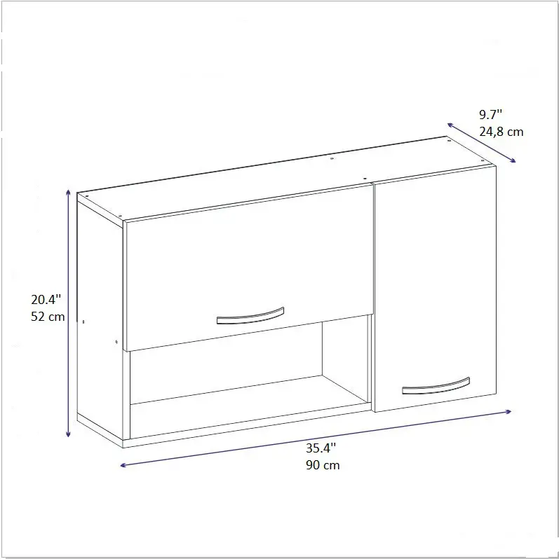 Novarro Multi Purpose Cabinet Shelf - White
