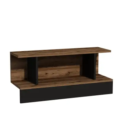 Dustin solid wood coffee clearance table with storage