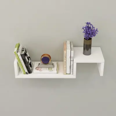 Aldos Floating Wall Shelf - White