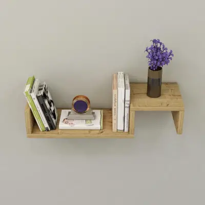 Aldos Floating Wall Shelf - Sapphire Oak