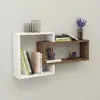 Kante Wall Shelf - White & Light Walnut