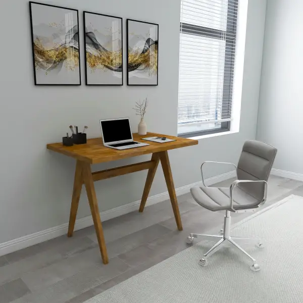 Citizen Solid Wood Computer Desk - Sapphire Oak