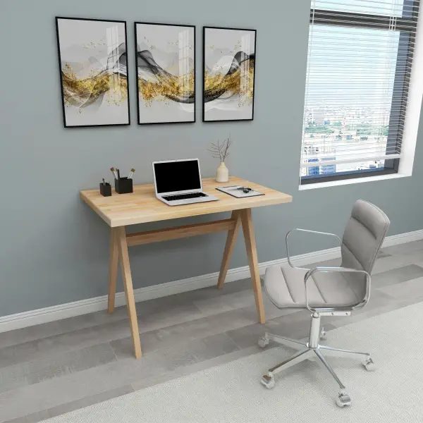 Citizen Solid Wood Computer Desk - Natural