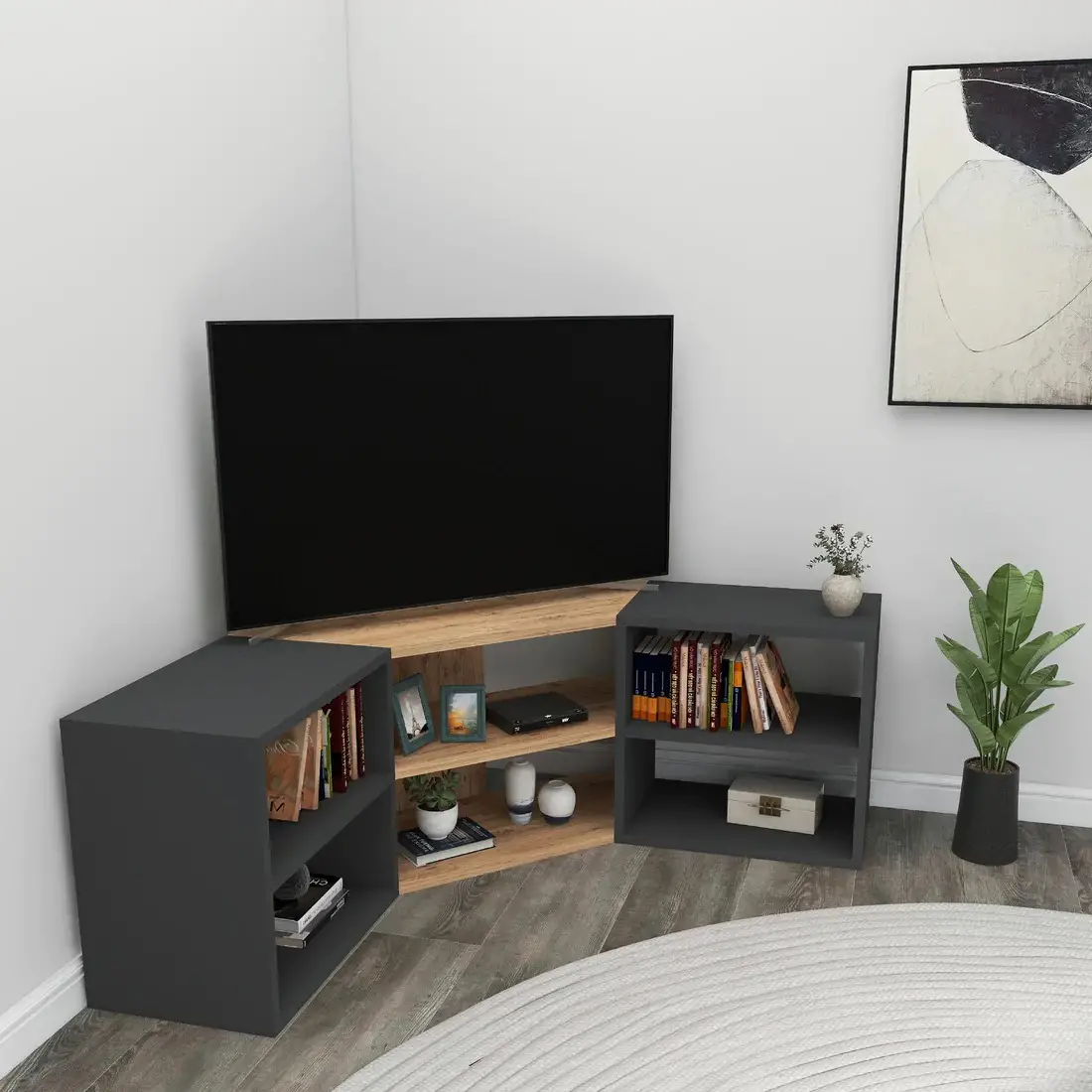 Bonnett Corner TV Stand Entertainment Center