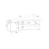 Dion Corner TV Stand Entertainment Center - White