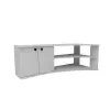 Dion Corner TV Stand Entertainment Center - White