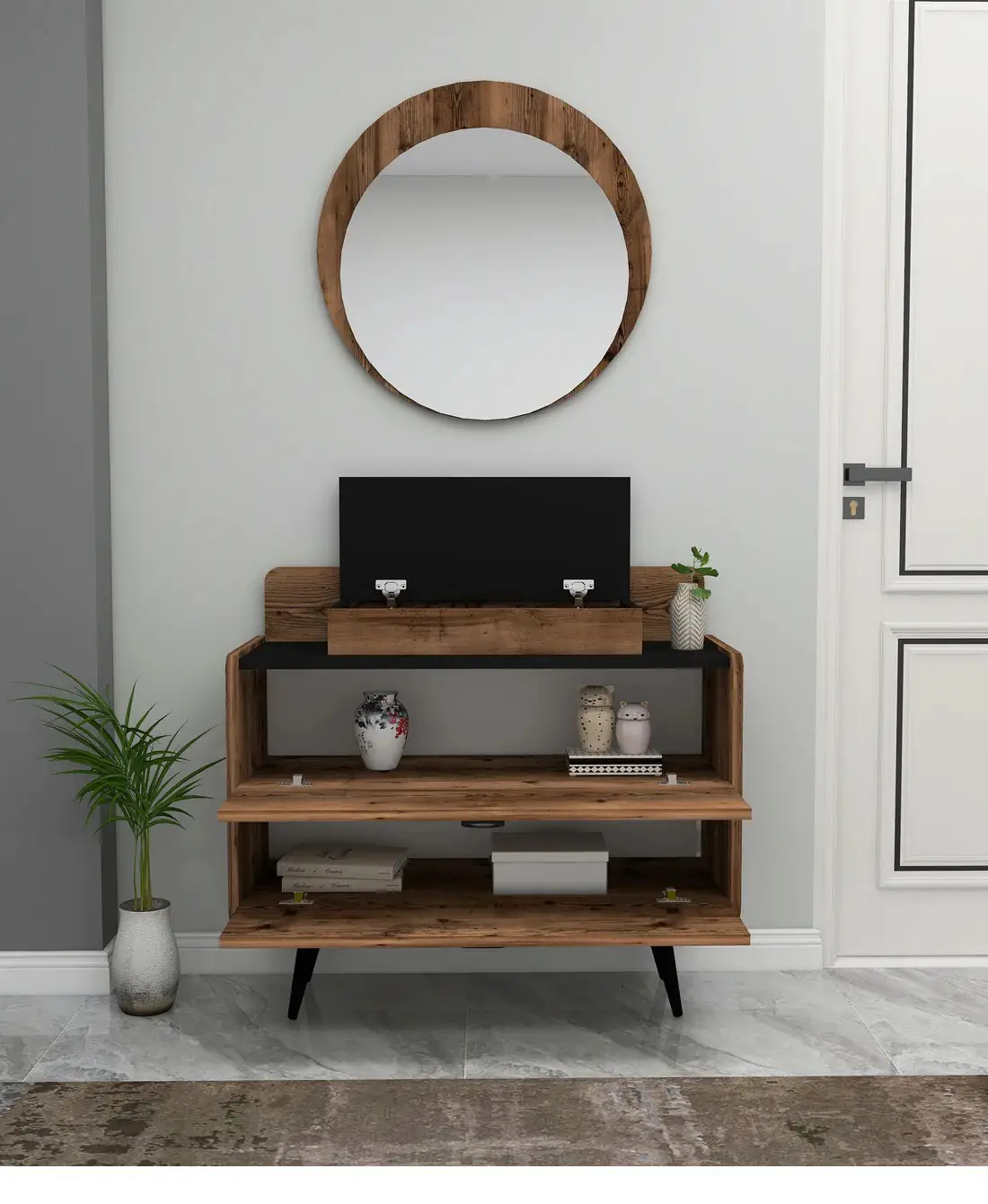 Farelle Dresuar, Console Table with Mirror