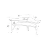 Lotte Corner TV Stand Entertainment Center