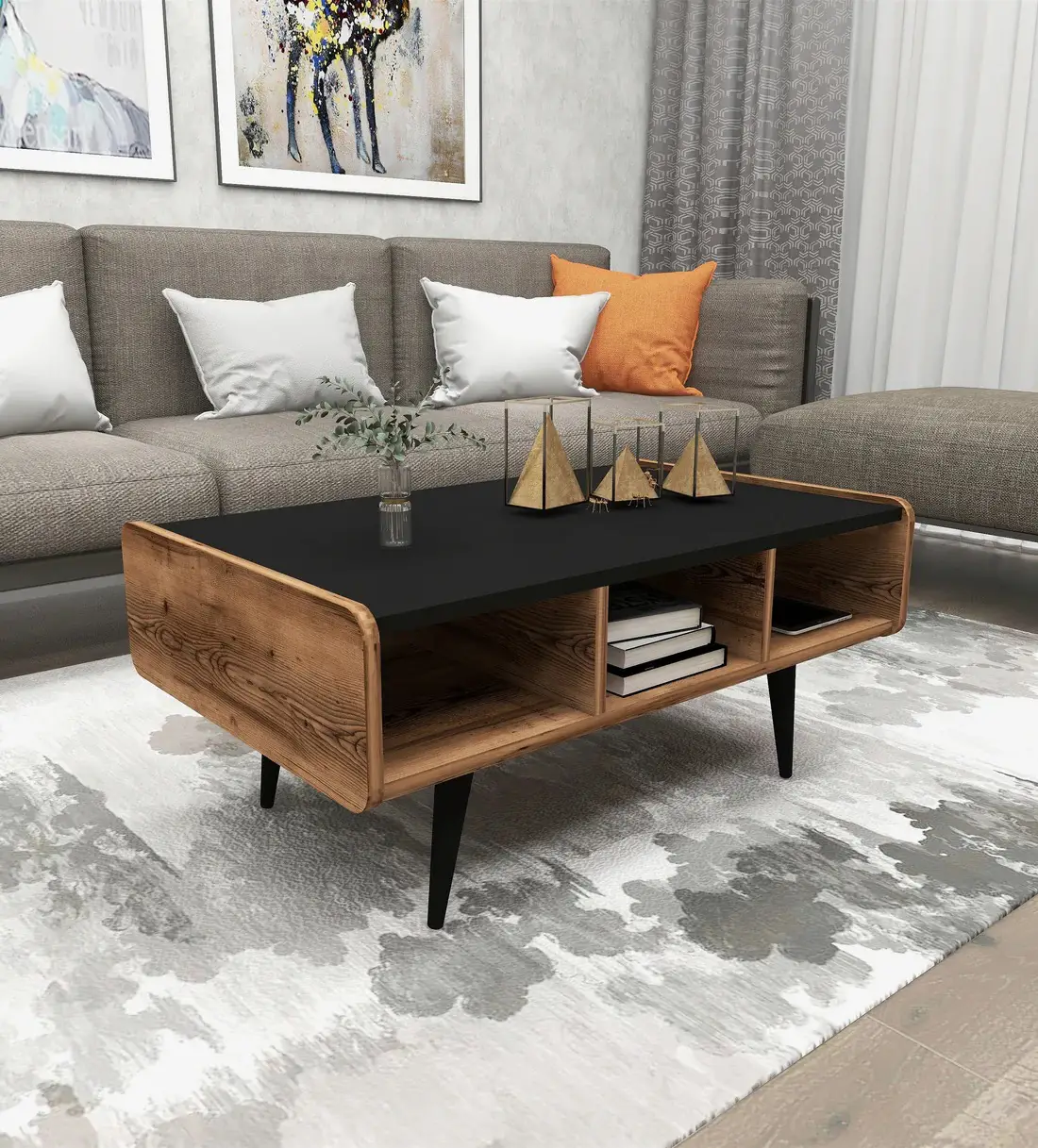 Farelle Coffee Table with Storage Unit