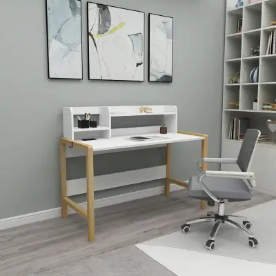 Myron Computer Desk with Shelves