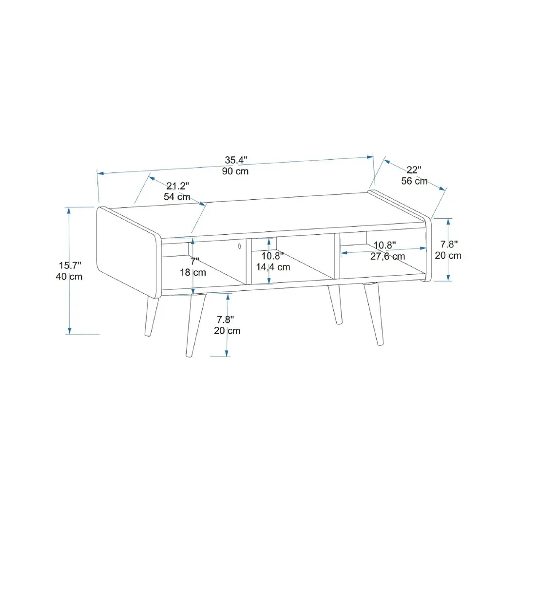 Farelle Coffee Table with Storage Unit
