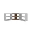 Bonnett Corner TV Stand Entertainment Center - Atlantic Pine / White