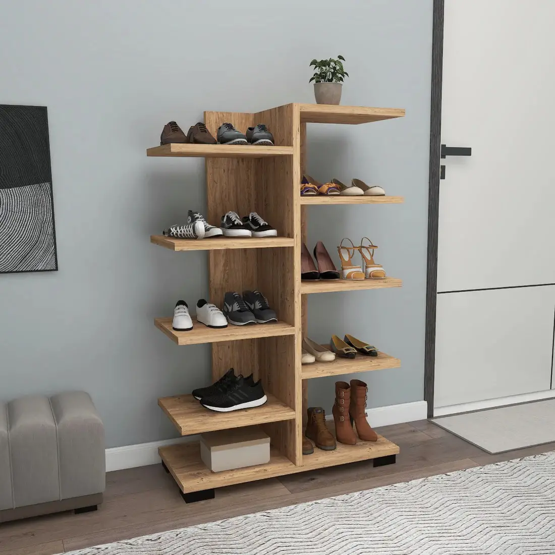 Albina Shoe Storage Shelf - Atlantic Pine