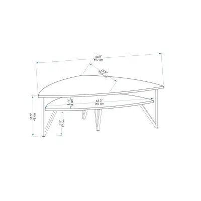 Galen Corner TV Stand Entertainment Center - Atlantic Pine