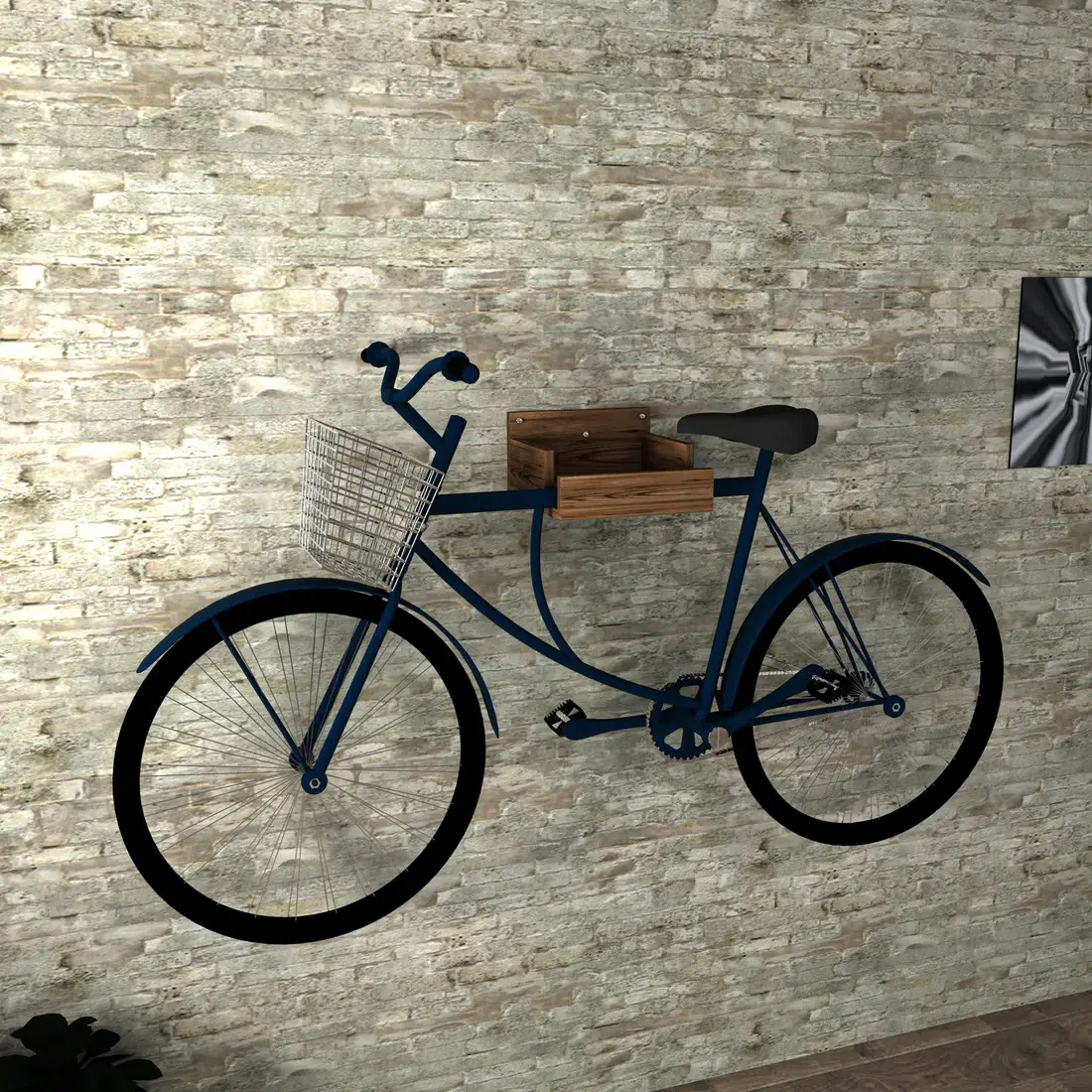 Joel Wall Mounted Bike Rack - Light Walnut