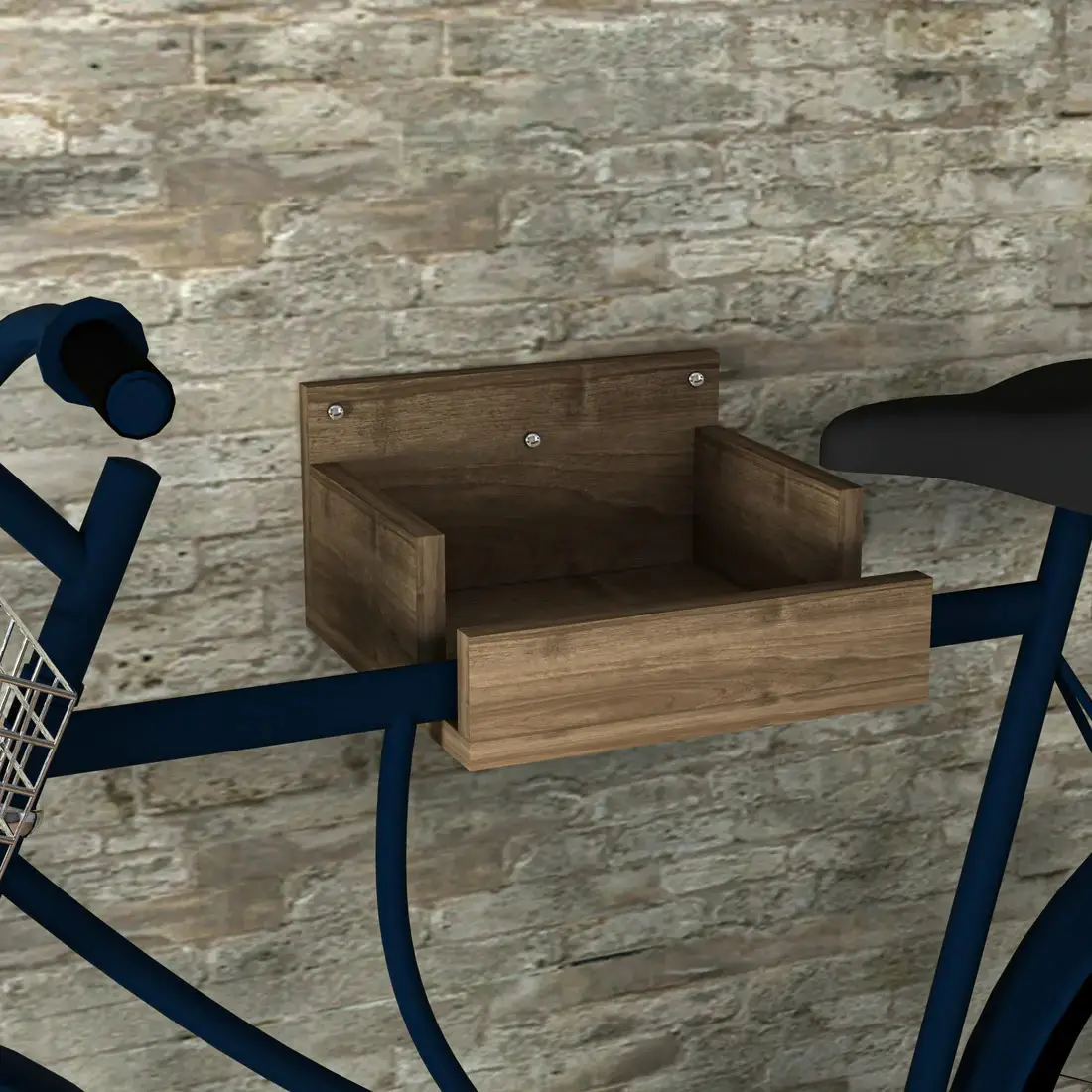 Joel Wall Mounted Bike Rack - Walnut