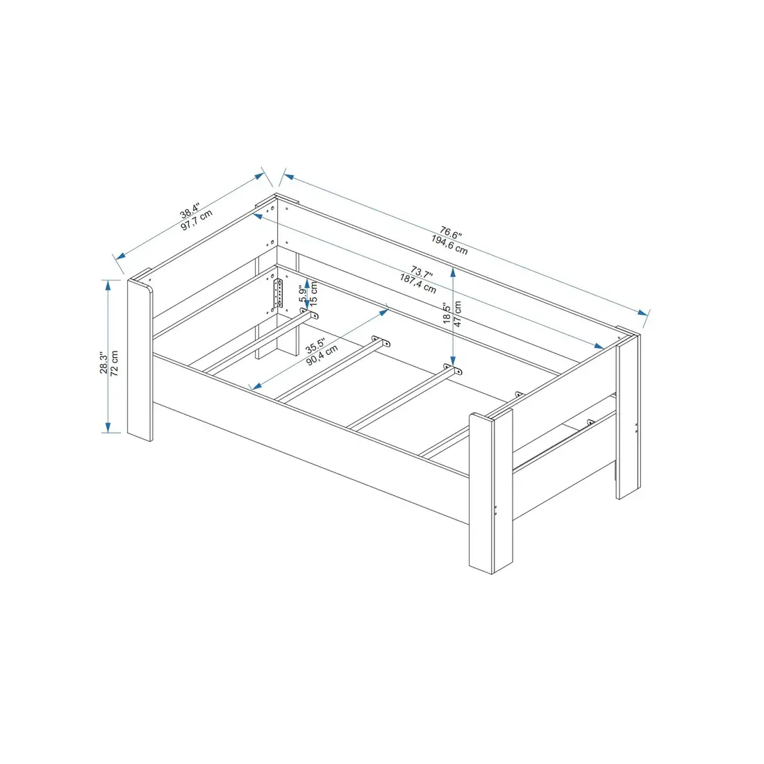 Rosie Single Daybed, Guest Bed