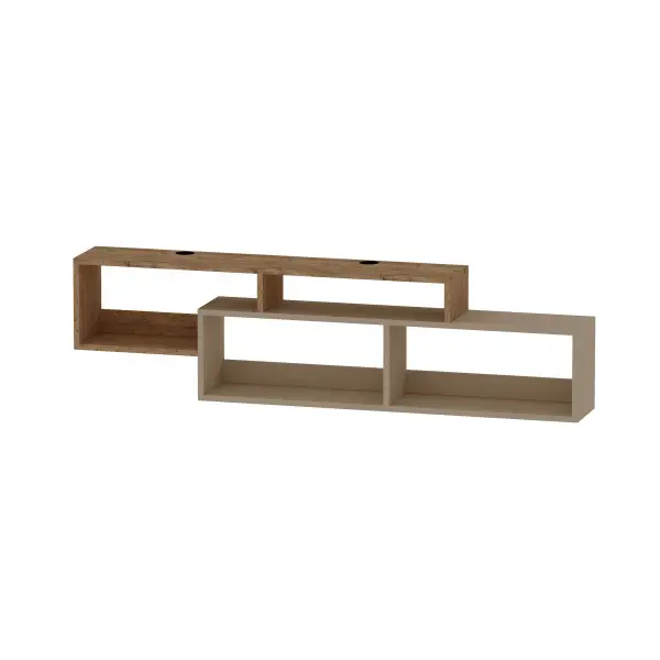 Frank Floating TV Stand with Shelves for TVs up to 70