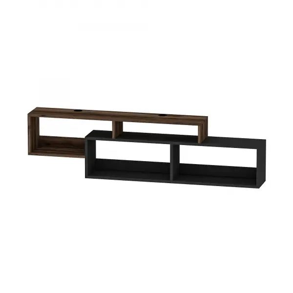 Frank Floating TV Stand with Shelves for TVs up to 70