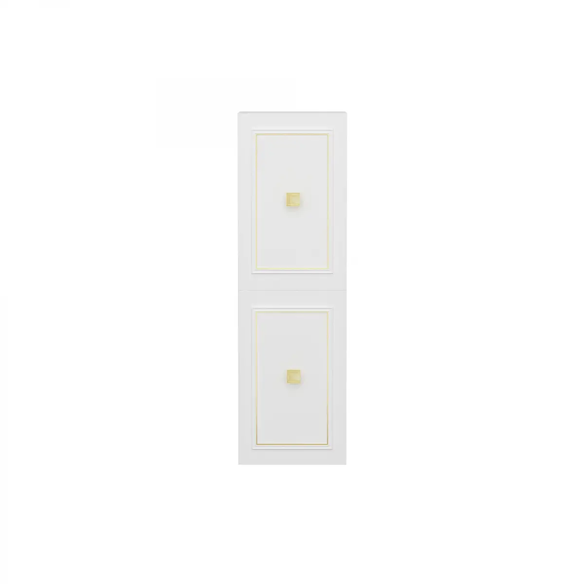 Larissa Bathroom Washbasin Cabinet with Framed Wall Mirror, Sink & Side Cabinet Set - White