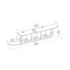 Livius Floating TV Stand with Shelves for TVs up to 65
