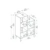 Frank Floating TV Stand with Shelves for TVs up to 70