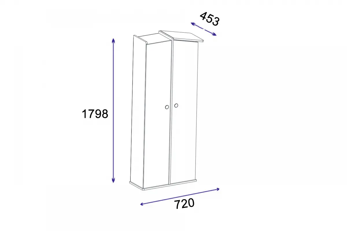 Valentino Kids Room Collection - Bookcase, Desk, Wardrobe, Bedstead & Nightstand