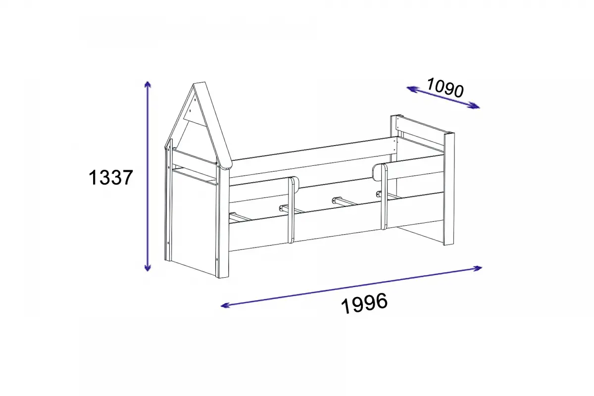 Valentino Kids Room Collection - Bookcase, Desk, Wardrobe, Bedstead & Nightstand