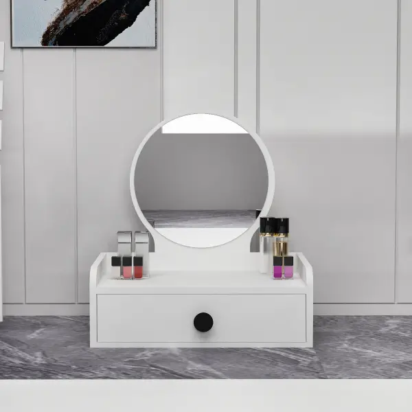 Aura Makeup Vanity Table - White