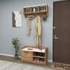 Aurora Coat Rack - Atlantic Pine & White
