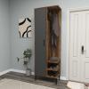 Leena Coat Stand - Light Walnut & Anthracite