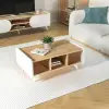 Mindy Coffee Table - Sapphire Oak & White