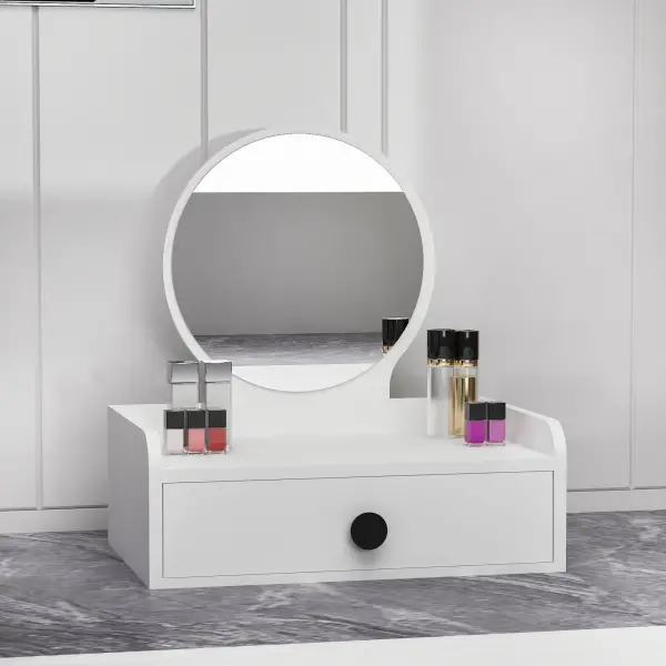 Aura Makeup Vanity Table - White