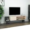 Frank TV Stand - Beige & Anthracite