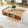 Mindy Coffee Table - Sapphire Oak & White