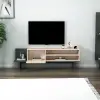 Frank TV Stand - Beige & Anthracite