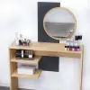Dali Makeup Table - Sapphire Oak & Anthracite