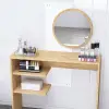 Dali Makeup Table - Sapphire Oak & White