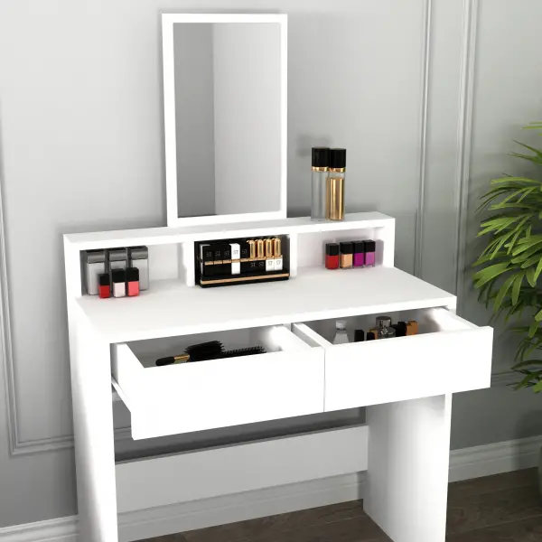 Luna Makeup Vanity Table - White