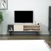 Frank TV Stand - Beige & Anthracite