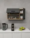 Novarro Multi Purpose Cabinet Shelf - Sapphire Oak & Anthracite