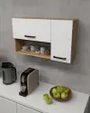 Novarro Multi Purpose Cabinet Shelf - Sapphire Oak & White