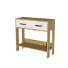 Candy Dresser, Console Table - Sapphire Oak & White