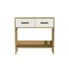 Candy Dresser, Console Table - Sapphire Oak & White