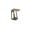 Lissa Iron Leg Side Table - Sapphire Oak Black Iron