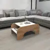 Tresa Coffee Table - White & Atlantic Pine