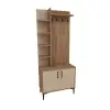 Lefteris Hallway Coat Rack with Shelves - Atlantic Pine & Beige