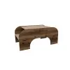 Tresa Coffee Table - Light Walnut & Beige